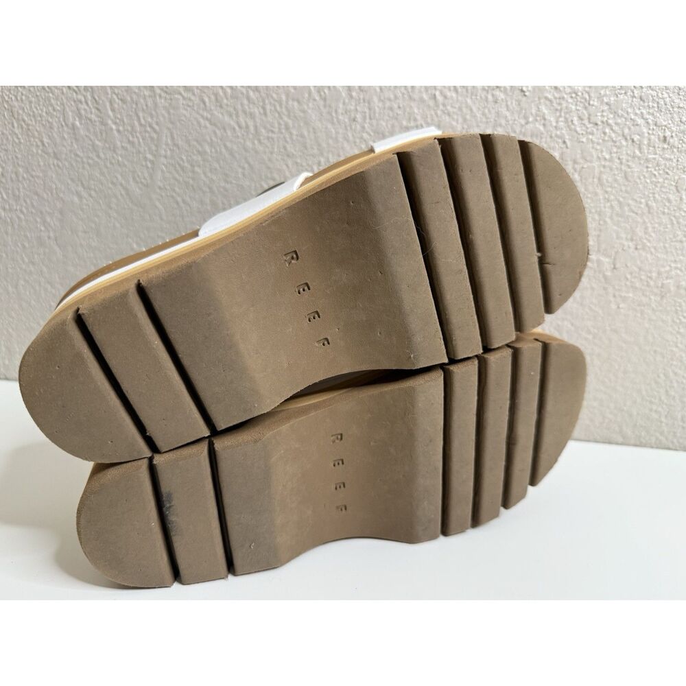 Reef Women's Cushion Vista Hi Sandals Platform White Size 7 Higher Sandal - Picture 7 of 8